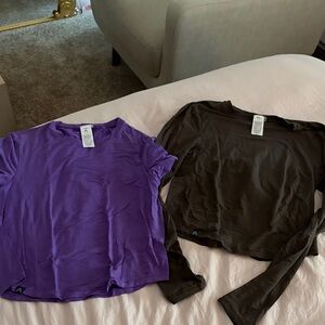 Oner active Purple and Brown Long Sleeve Tops